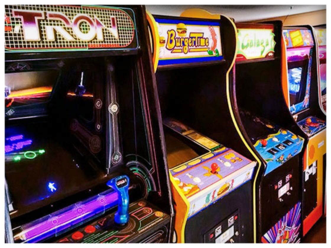 Typical Row in an 80s Arcade